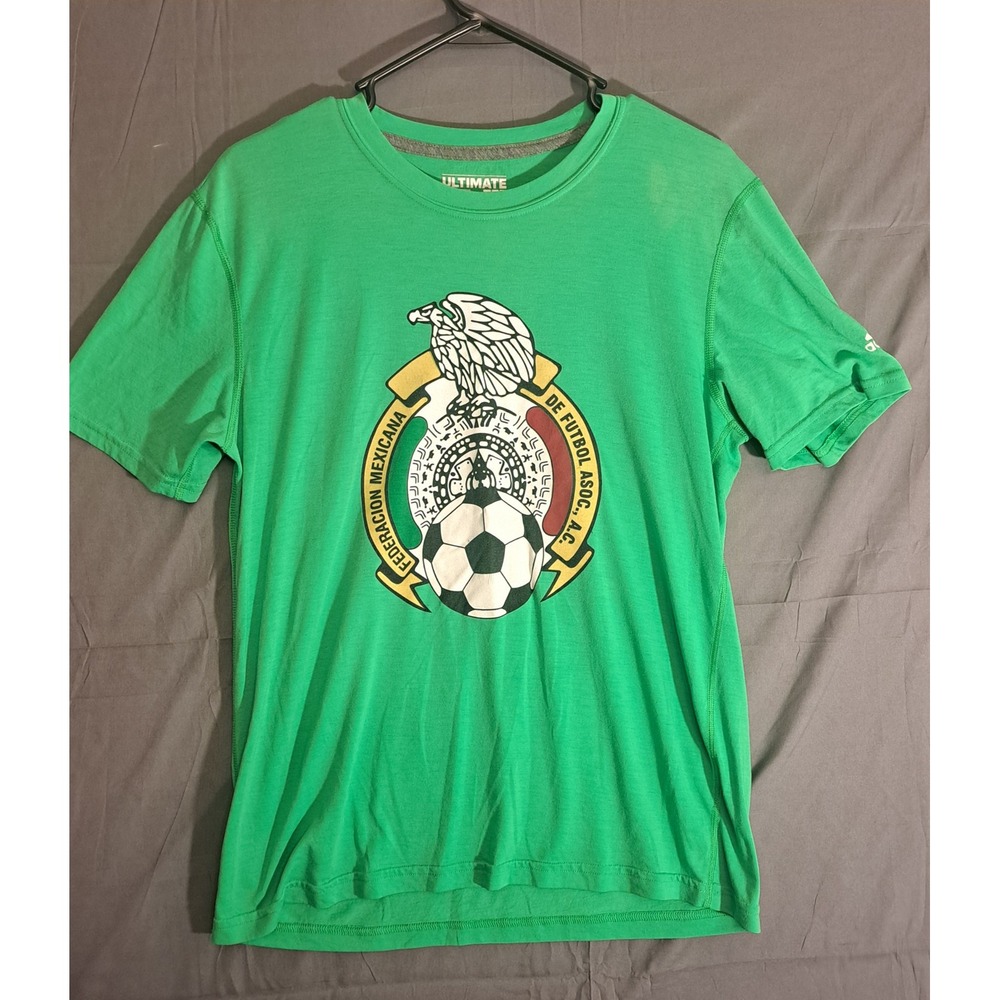 Adidas Mexico National‎ Soccer Ultimate T-Shirt Men's Size Medium Green